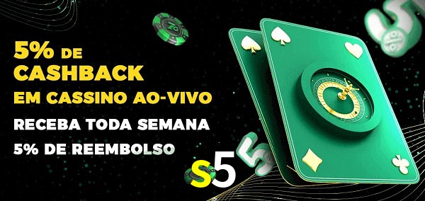 Promoções do cassino ao Vivo s5